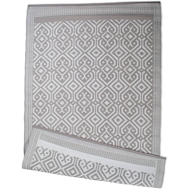 Taupe Floral 5 Round Picnic DII CAMZ10563 Contemporary Indoor/Outdoor Lightweight Reversible Fade Resistant Area Rug Deck Beach Camping & BBQ Great For Patio Backyard Taupe Floral 5 Round Picnic DII CAMZ10563 Contemporary Indoor/Outdoor Lightweight Reversible Fade Resistant Area Rug Deck Beach Camping & BBQ Great For Patio Backyard